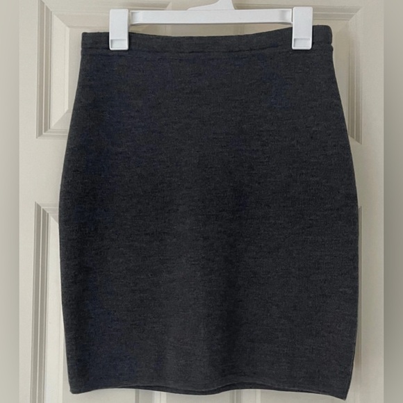 Longchamp Gray Midi Pencil Skirt - Picture 1 of 3